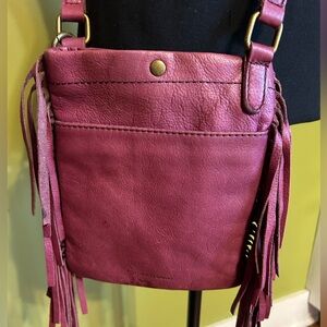 Lucky Brand 100% fringe leather crossbody